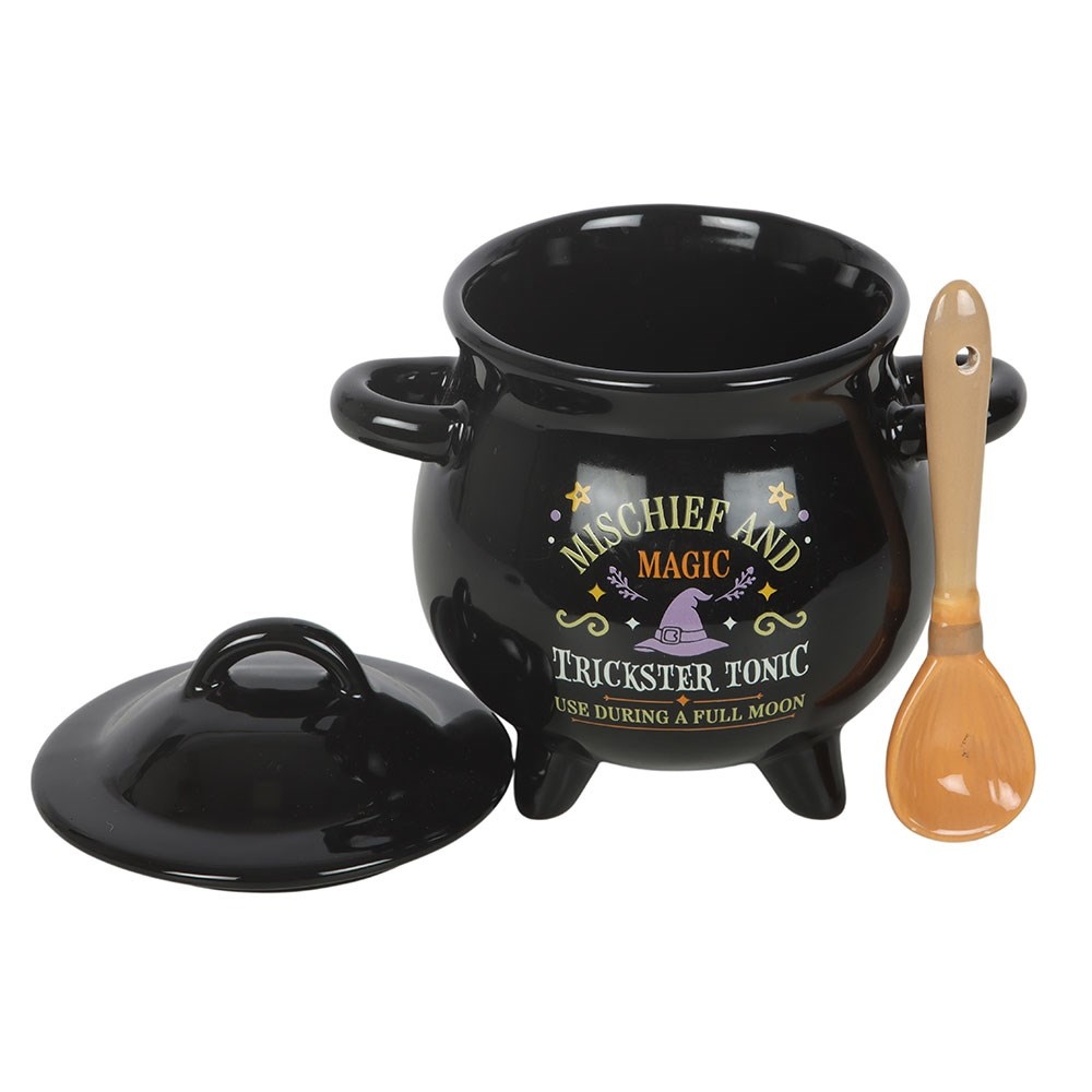 Something Different - Mischief and Magic Cauldron Soup Bowl with Spoon Bowl - Multicolours
